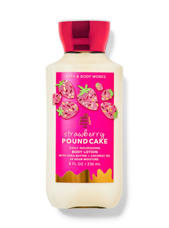 BATH & BODY WORKS STRAWBERRY POND CAKE BODY LOTION 236ML