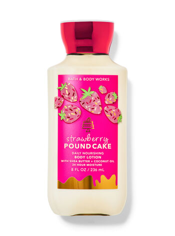 BATH & BODY WORKS STRAWBERRY POND CAKE BODY LOTION 236ML