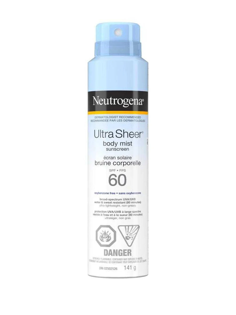 NEUTROGENA ULTRA SHEER BODY MIST SPF . FPS 60 141G