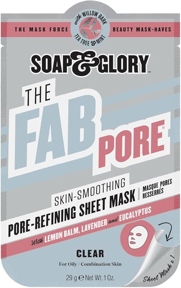 SOAP & GLORY THE FAB PORE BIODEGRADABLE SHEET MASK 29G