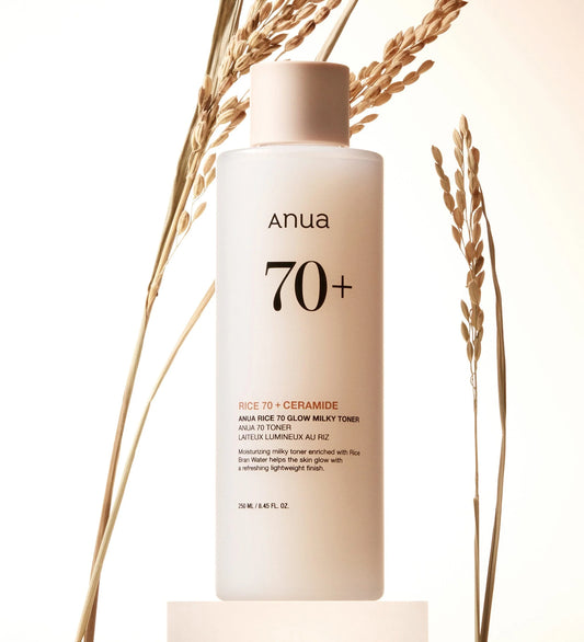 ANUA RICE 70+ GLOW MILKY TONER 250ML
