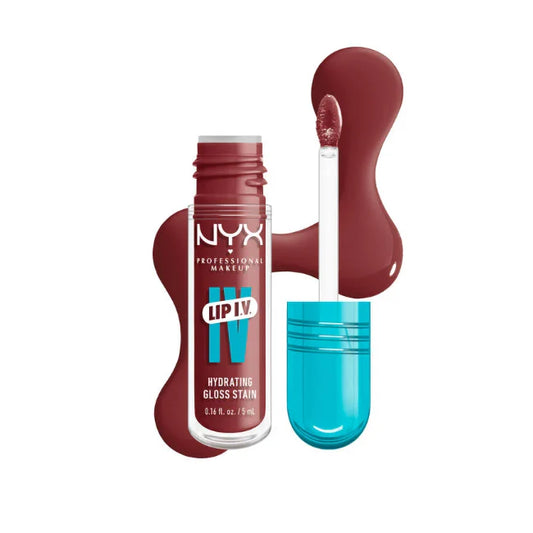 NYX LIP IV HYDRATING GLOSS STAIN 08 DRIPPIN IN ROSE 5ML
