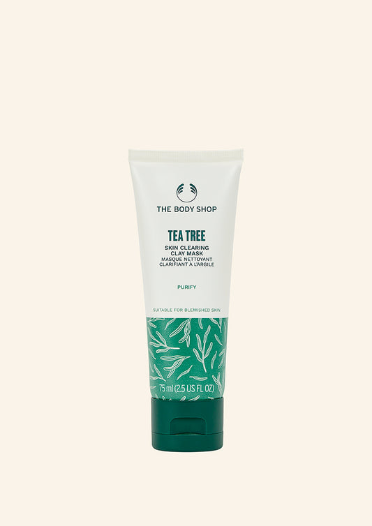 THE BODY SHOP TEA TREE SKIN CLEARING CLAY MASK PURIFY 75ML