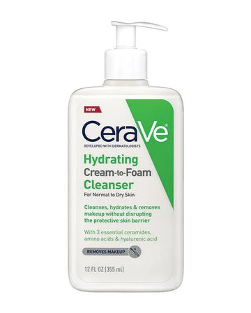 CERAVE HYDRATING CREAM TO FOAM CLEANSER NORMAL TO DRY 237ML