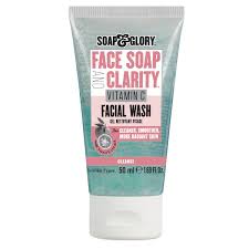 SOAP & GLORY FACE SOAP AND CLARITY VITAMIN C FACIAL WASH 50ML