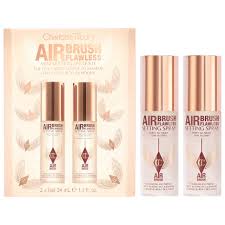 CHARLOTTE TILBURY AIR BRUSH FLAWLESS MINI SETTING SPRAY KIT 2*34ML