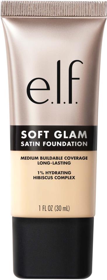 ELF SOFT GLAM SATIN FOUNDATION FAIR WARM 12 30ML