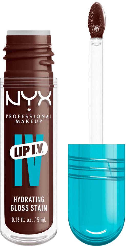 NYX LIP IV HYDRATING GLOSS STAIN 05 MOCHA ME WET 5ML