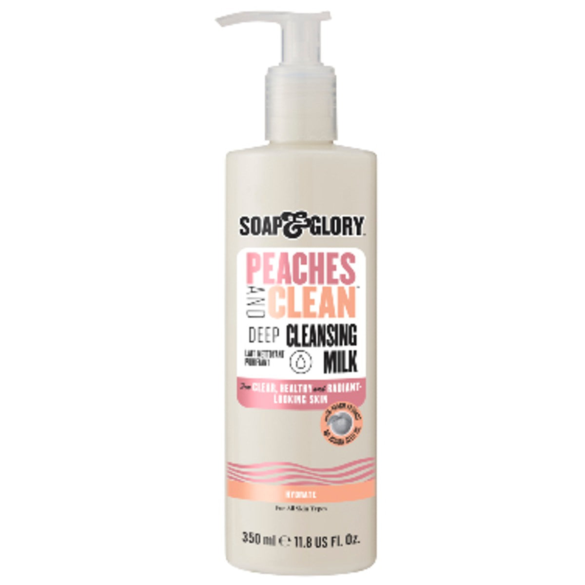 SOAP & GLORY PEACHES AND CLEAN DEEP CLEANSING MILK 350ML