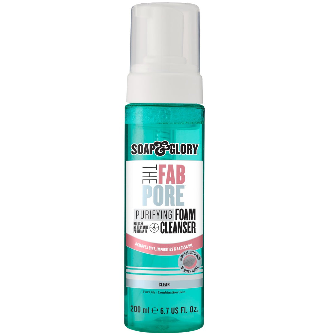 SOAP & GLORY FAB PORE PURIFYING FOAM CLEANSER 200ML